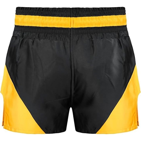 Korta Muay Thai - Mytra - Fusion Noir/Jaune - Ultralätt - Andningsbar - Optimal komfort Svart gul jag
