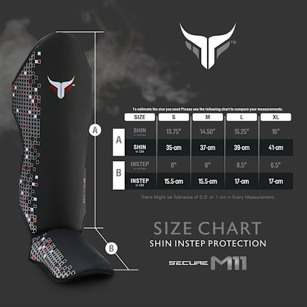 Skal skydd - Mytra - Fusion M-11 - Konstläder - Skumvaddering - Justerbar Svart XL