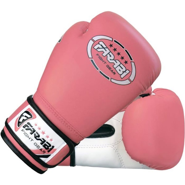 Farabi Sportboxningshandskar Barn Muay Thai Kickboxing Rosa 6-OZ Rosa 6 oz