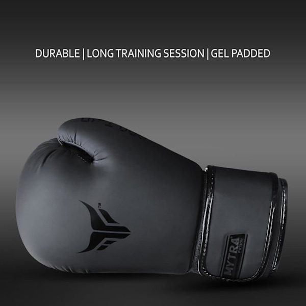 Boxhandskar - Mytra Fusion - PRO T-10 - Syntetiskt läder - Svart - 12 OZ Svart 12 OZ