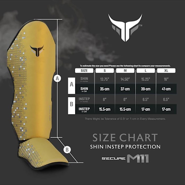 Skal skydd - Mytra - Fusion M-11 - Konstläder - Skumvaddering - Justerbar Guld M