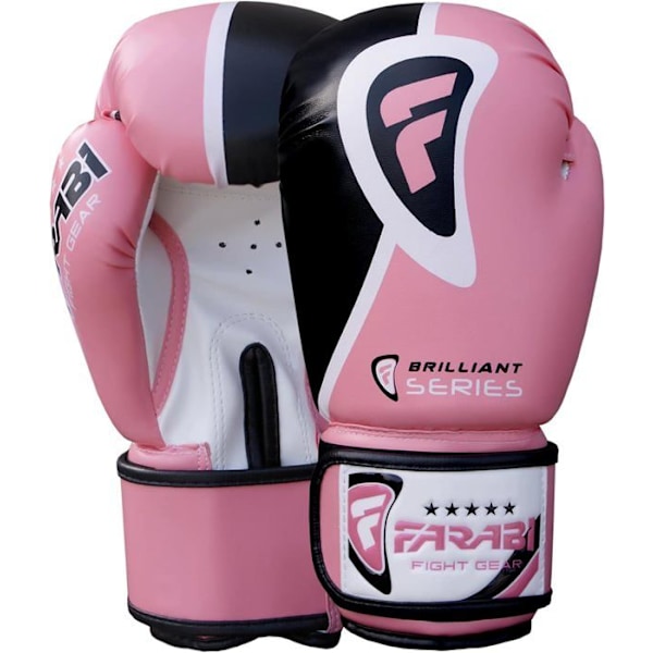 Boxningshandskar - Farabi - Rosa - 10 OZ - Syntetläder - Kvinna Rosa 10 OZ