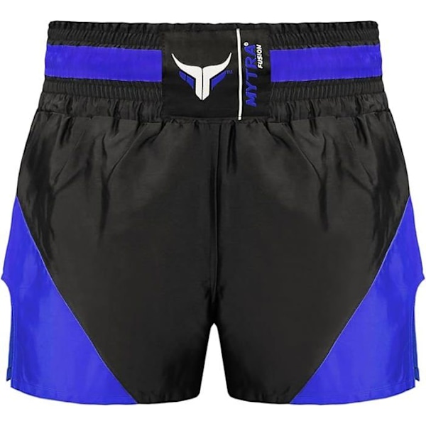 Myra Fusion Muay Thai Shorts Svart/Blå - Thaiboxning, Kampsport, Kickboxning Svart blå M