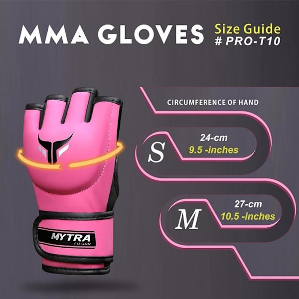 MMA-handskar - Mytra - Fusion - 4oz - Kvinna - Rosa Rosa jag