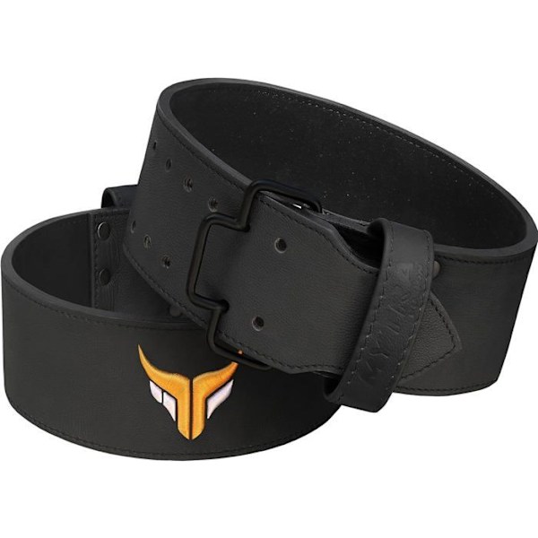 Kraftbälte - Mytra Fusion - S - Kvalitetsläder - Snabbspärrspänne - 10 mm tjocklek Svart
