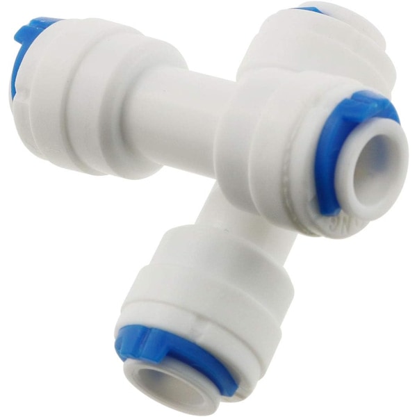 5-pack Vatten System Equal Straight 1/4\" Plast Snabbkoppling Rörkoppling Omvänd Osmos Koppling