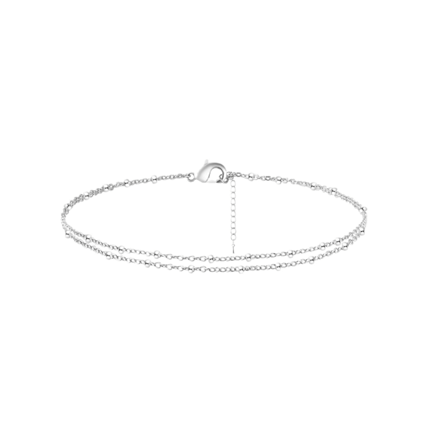 Ankelkedjor för kvinnor Vattentäta Kubanska Länkar Hjärta Pärlor Fiskgårdsben Rhinestone Ankelkedjor Set Lager Ankelarmband för Kvinnor