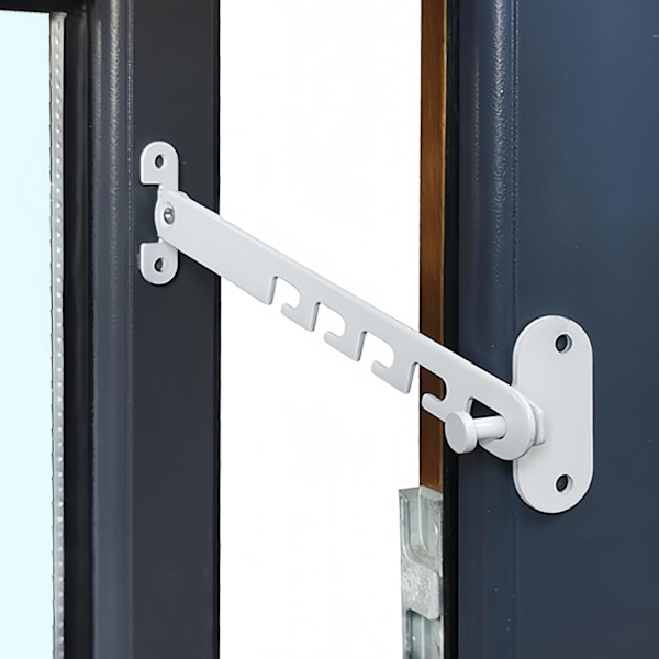 Pieces Casement Window Restrictor, Vindubegrenser Vinduåpningsbegrenser med Skruer, Justerbar Vindubegrenser Wi