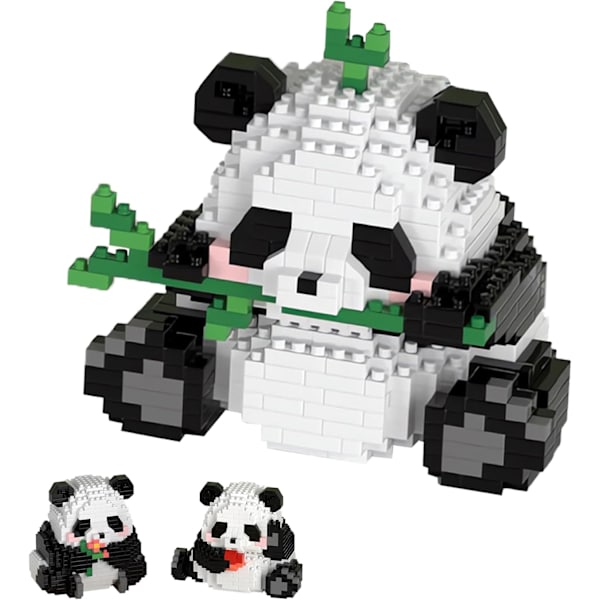 3 i 1 Panda Byggeklodser Byggelegetøj Dyre Klodser Bygning