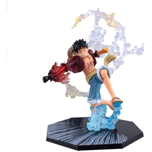 Anime Monkey D. Luffy Actionfigur Anime Monkey D. Luffy PVC 17,5 cm Skrivbordsleksak Samlarobjekt