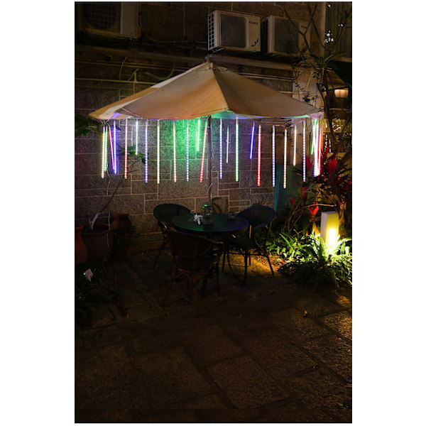 Päivitetty Meteor Rain Lights, Jouluvalot IP65 Vedenpitävä 30cm Putkilla, 1 Putki,