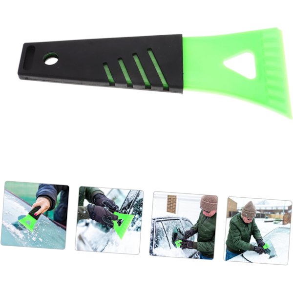 2 stk Mini Snøspade Avrimingsspade Autoskrape Bilskrape Bærbar Avrimingsspade Gjenbrukbar Isskrape