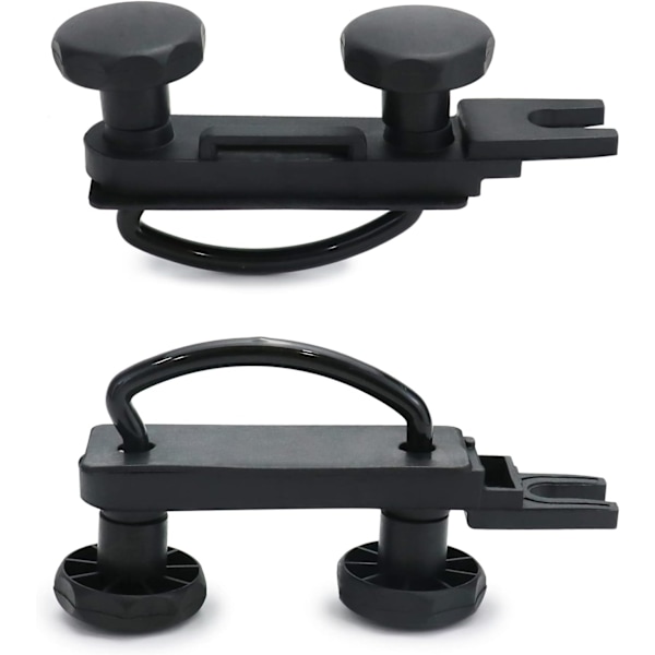 1 set U-bultar för takbox, Takboxfästningssats, U-bultar Spännvidd 85mm, med 8 Låsbrickor och 2 Bandag