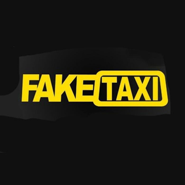2 stycken vindrutestickers \"Fake Taxi\" Passar för T