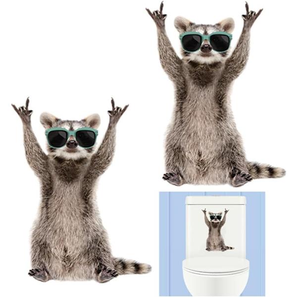 3D-kissan tarrat, 2 kpl söpö kissa WC-eteisen sisustus kylpyhuone W
