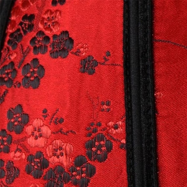 Kvinners røde korsetter Kvinners røde orientalske blonder Floral Overbus