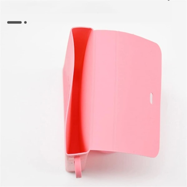 Bærbar silikone maske opbevaringspose (Pink) Maske opbevaringspose T