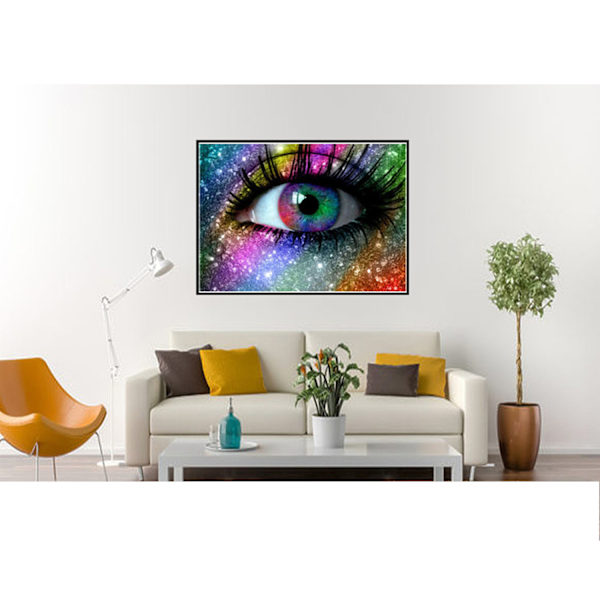 5d diamantmålning färgglada ögon (30x40cm) 7