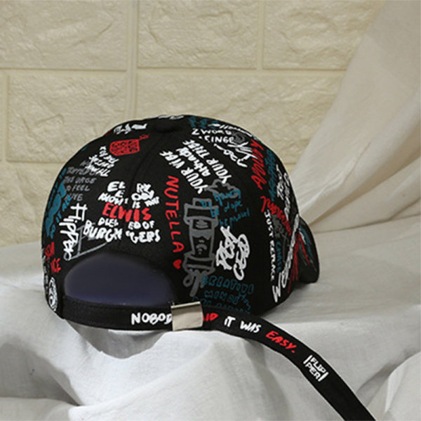 Män Kvinnor Baseballkeps Tryckt Snapback Kepsmössa Mode Hip Hop Hatt Lätt Mjuk UV-skydd Sol H