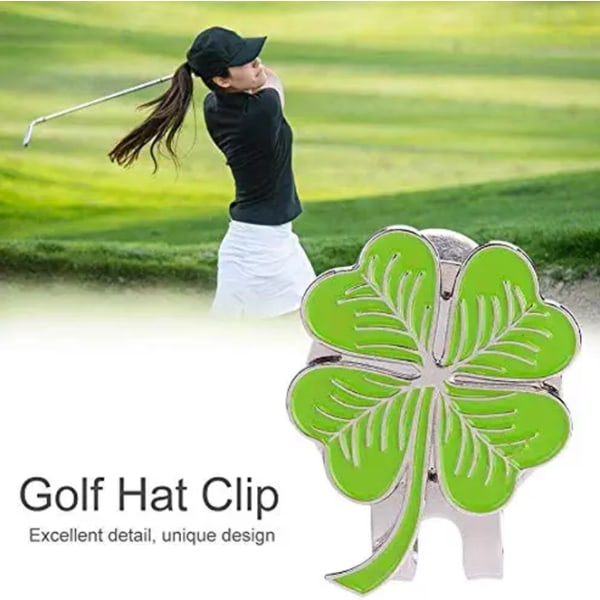 2 Stk Golf Hat Clip Passer til Golfbold Marker Magnetisk kløver