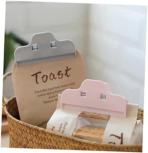 10x5x3cm 1 stk Mat Snack Forseglingsklips Kjøkken Tilbehør Matposeklips Matpose Forseglingsklips Grå