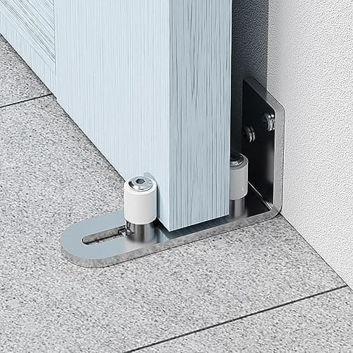 123x40x65mm Justerbar Gulvguide til Skydedør Rustfrit Stål (1 stk)