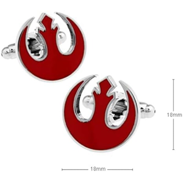 Manschettknappar med filmstjärna, krigsfilmsymbol, vintage-design, med presentask