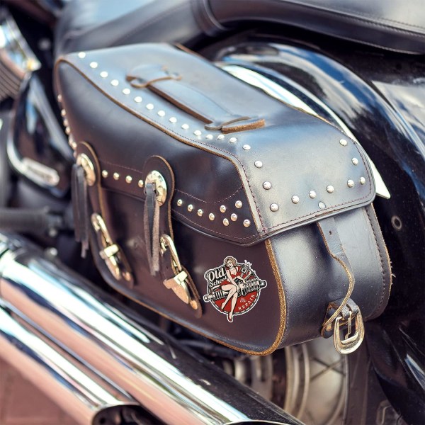Blå dröm Harley moto vintage klistermärke motorcykel bil