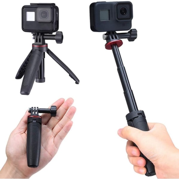 Stativ forlenger, Mini Selfie Stick Stativ Stativ Håndtak Grip for GoPro8 7 6 5 4 Max D