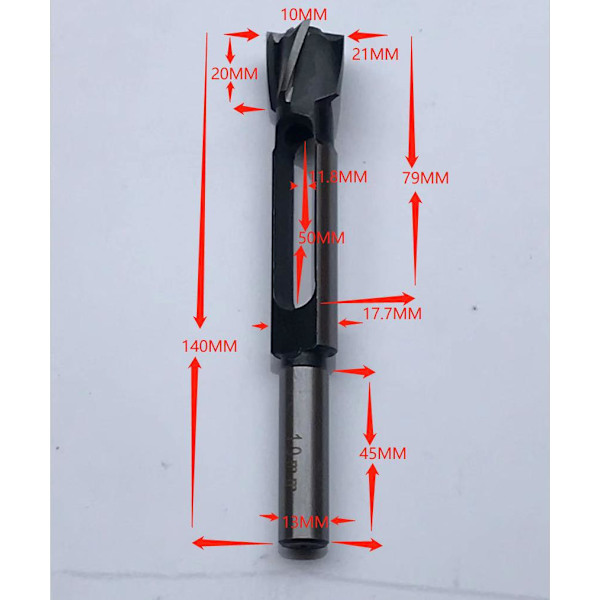 Tulppajyrsin, tulppaporat, tulppaporanterät 1/2'' - 10mm