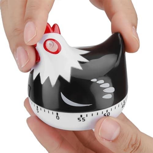 6,5 cm Kylling Mønster Timer, Kylling Mønster Nedtælling Køkken Timer Påmindelse, Sød Køkken Timer Til Madlavning Bagning