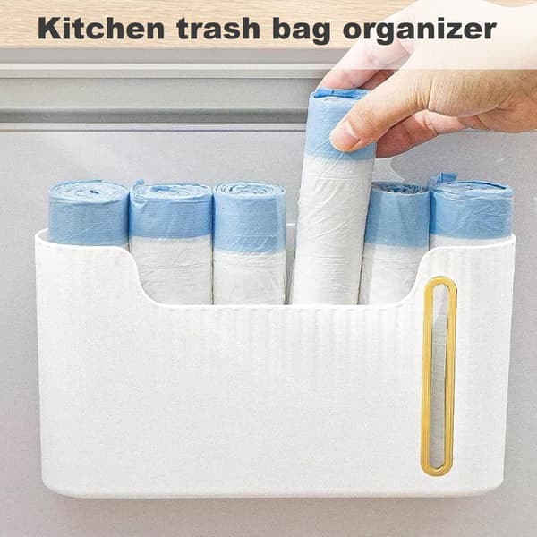 Stykke Plastholder, Holder 6 Ruller Handlepose Søppelpose Dispenser Uten Boring