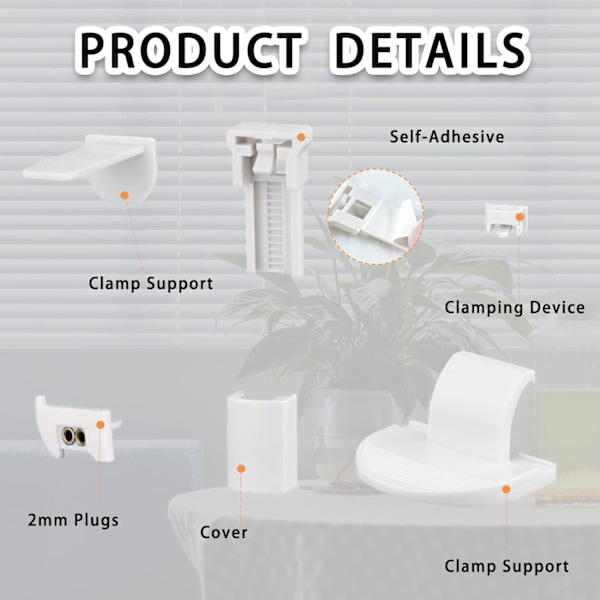 2 sæt rulleblind fittings udskiftning plast rulleblind spa