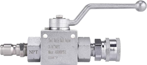 (15×6×4cm) Tool Daily Högtryckstvätt Kulventilssats, 3/8\" Snabbkoppling för Högtryckstvättslang, 4500 PSI