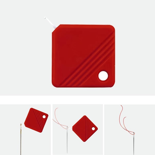 3×2,6 cm Neulanpujotin, 4 kpl Muovinen Neulanpujotin, Muovinen DIY-pujotin, Lankaompeluneulan pujotin, Käsinompeluun, Ristipisto