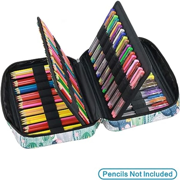 Farget pennal 166 pennespor med praktisk emballasje