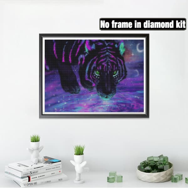 (30x40cm) 5D Diamantmålning Tiger 28