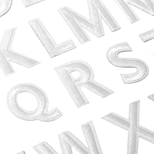 26 stycken Iron-on Patches Broderade bokstäver från A till Ö för Clo