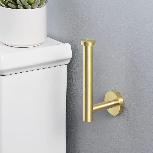 304 Rustfrit Toiletpapirholder, Børstet Guld Vægholder