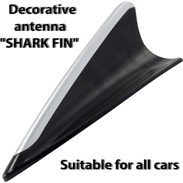 Dekorativ fiktiv hajantenn 140x53x60 mm självhäftande - C