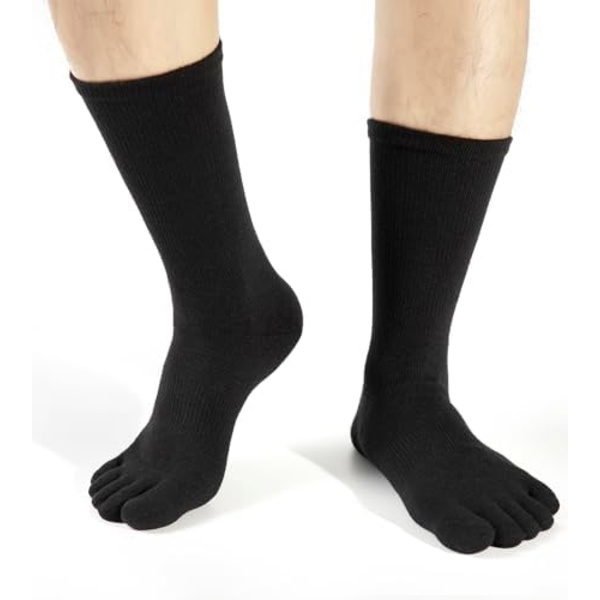 Tåstrumpor för Kvinnor och Män No Show Låg Skärning Hög Prestanda 5 Finger Löpstrumpor Atletiska Fukttransporterande 3-pack
