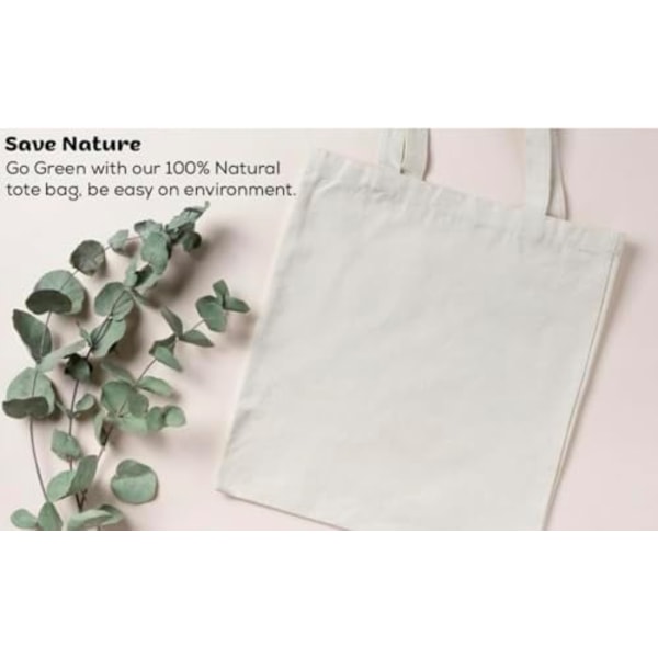 Canvas Tote Bags, 13\"x15\", Pakke med 15, Natur