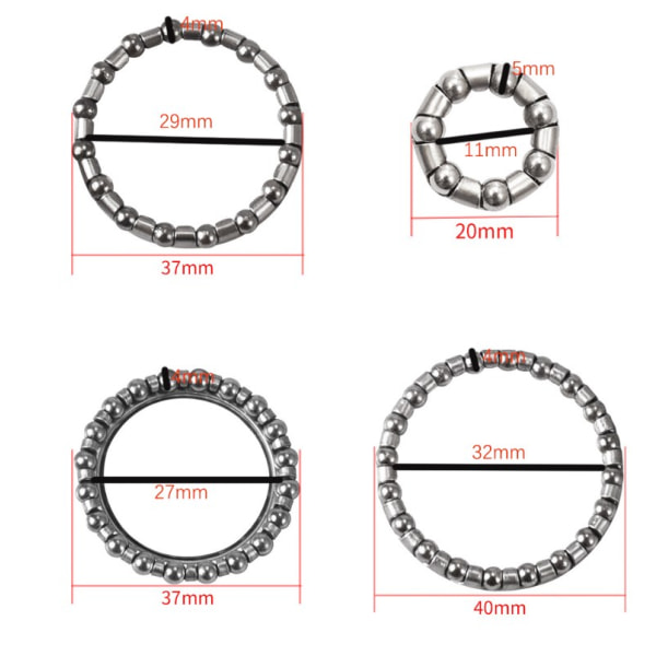 2x Laakeripallohäkki Pyörä Teräs 32mm 40mm 22 Palloa 4mm Yleismaailmallinen Ohjaus Pyörä DIY