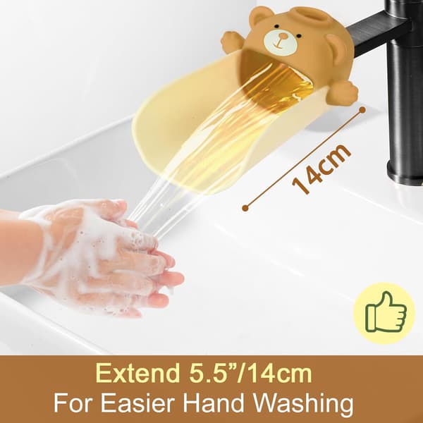St Faucet Extender för Barn, Med Temperatur Sensor Effekt, Silikon Faucet Extender, Faucet Extender för Barn Bebisar Barn