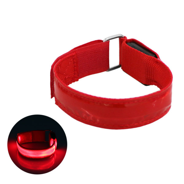 LED käsivarsinauha / Reflexband-punainen