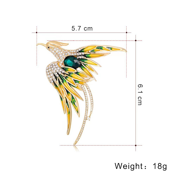 Phoenix Temperament Brosche (guld)
