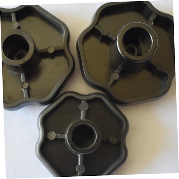 4 st Tryckkokarlock Knoppar Svart Plast Explosionssäkert Handtag Gryta och Panna Köksaccessoarer Lätt att Installera och Använda, 17mm