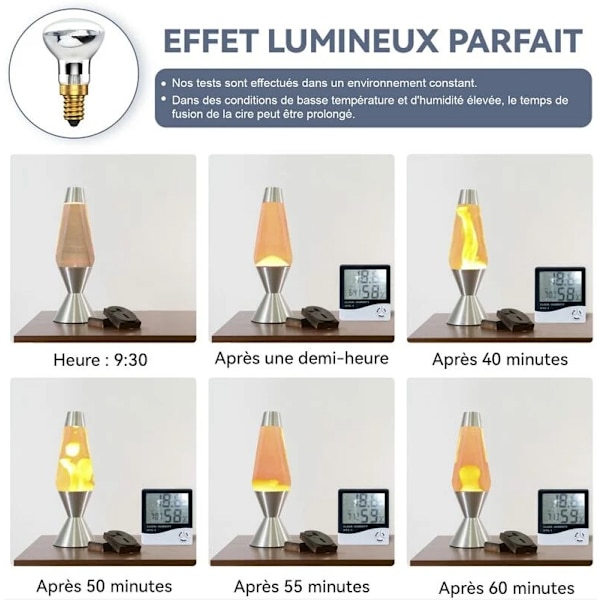 Lava Lampe 25W E14 R39 Varm Hvid Reflektorpære SES Lille Edison