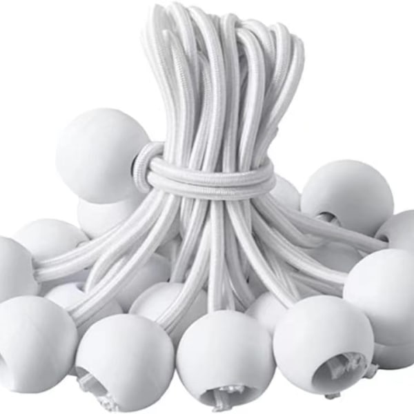 50 Pack Long Bungee Cords with Buckle for Tents, Tents, Banners and Tarps