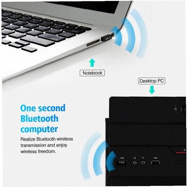 USB Bluetooth 5.0 Dongle Adapter Trådløs Bluetooth-mottaker Supp